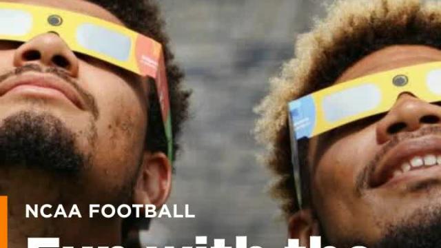 College football programs had fun with the total solar eclipse