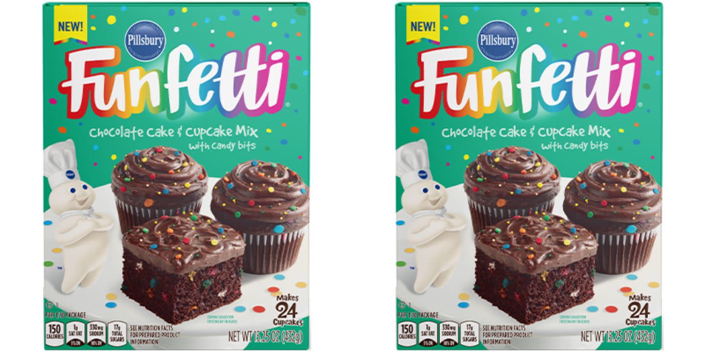 Chocolate Funfetti Cake Mix Exists And Birthdays Just Got WAY Better