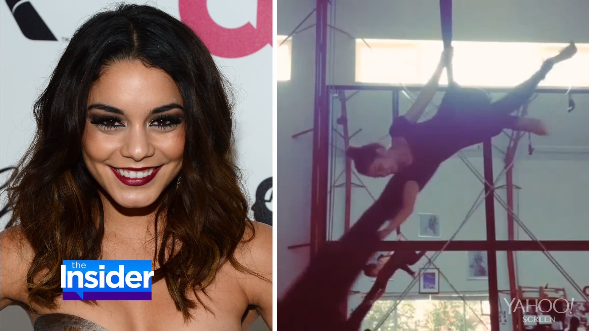 Vanessa Hudgens Flies High With Aerial Workout 