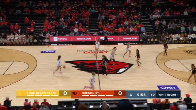 Highlights: Oregon State women’s basketball mounts furious comeback to defeat Long Beach State in first round of WNIT