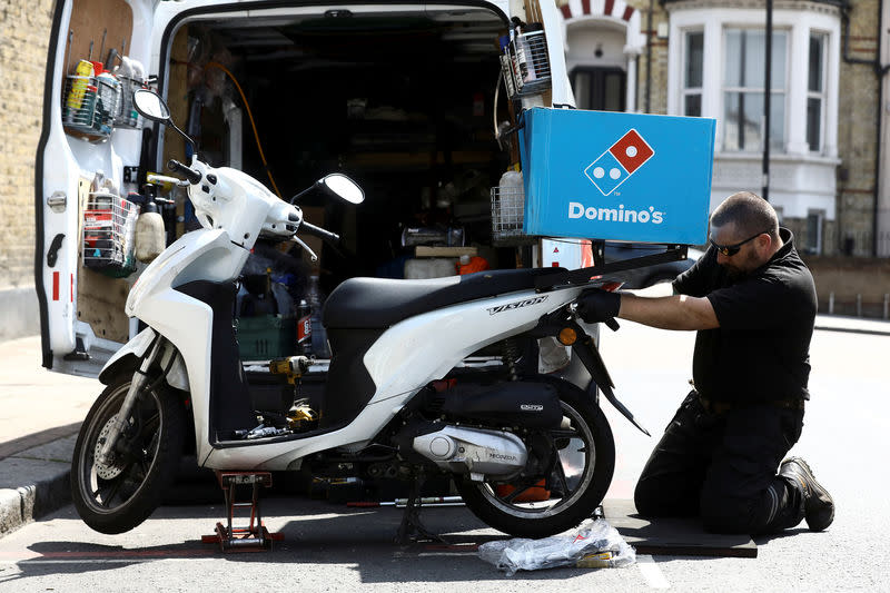 domino's pizza motorcycle