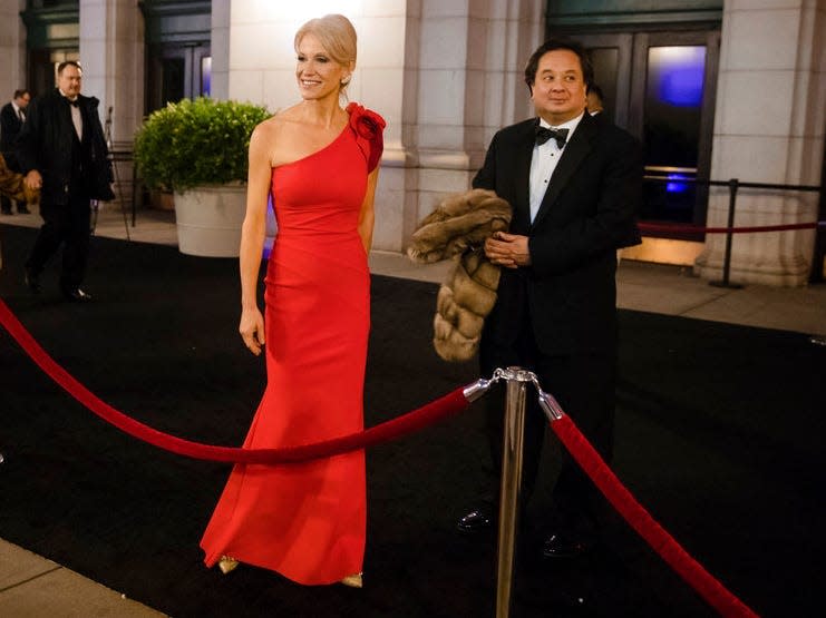 Kellyanne Conway says she didn't object to her husband George Conway's change of..