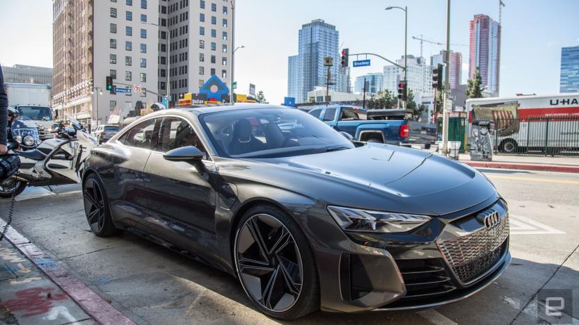 Audi E-Tron GT Concept parked