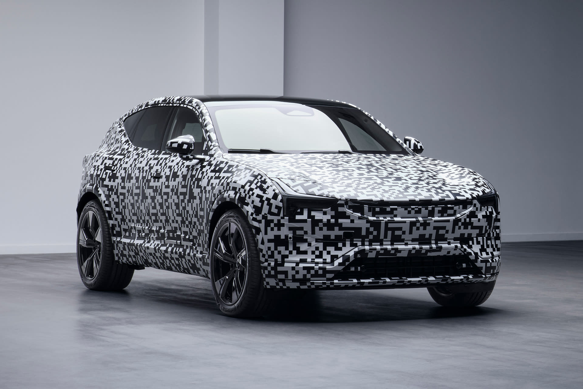 Polestar 3 electric SUV in camouflage