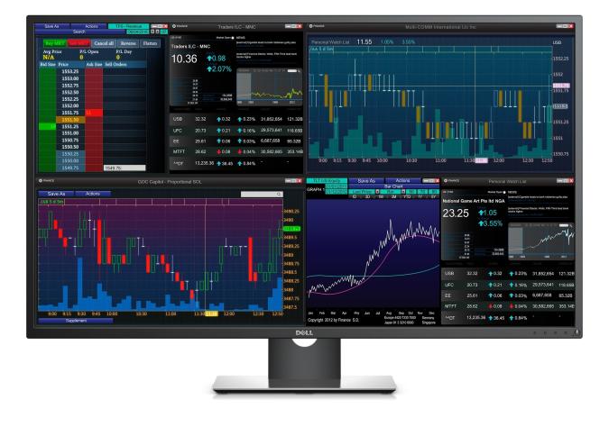 Dell's 43-inch, 4K monitor supports four clients on one screen