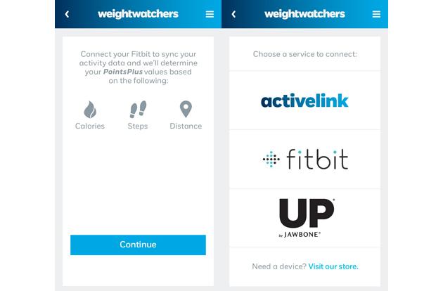 fitbit weight watchers activity points