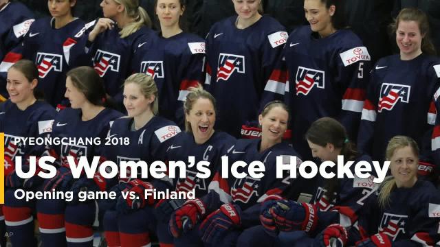 Women's ice hockey team victorious in first game