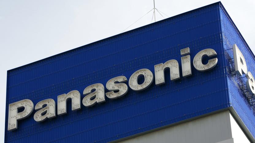 The logo of Panasonic Corp is seen atop the company's offices in Tokyo December 10, 2008.   REUTERS/Stringer (JAPAN BUSINESS)