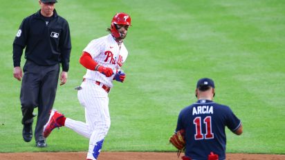 Castellanos hits 2 homers, powers Phillies past Braves 3-1 and into NLCS  for 2nd straight season - NBC Sports