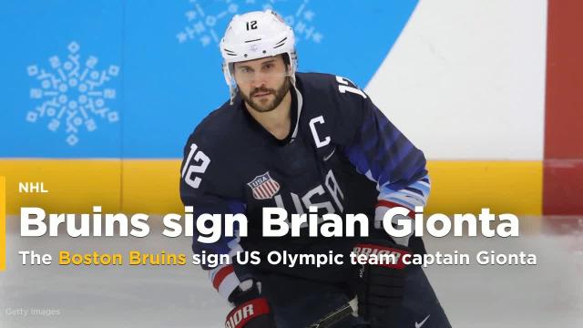 Bruins sign US Olympic captain Brian Gionta