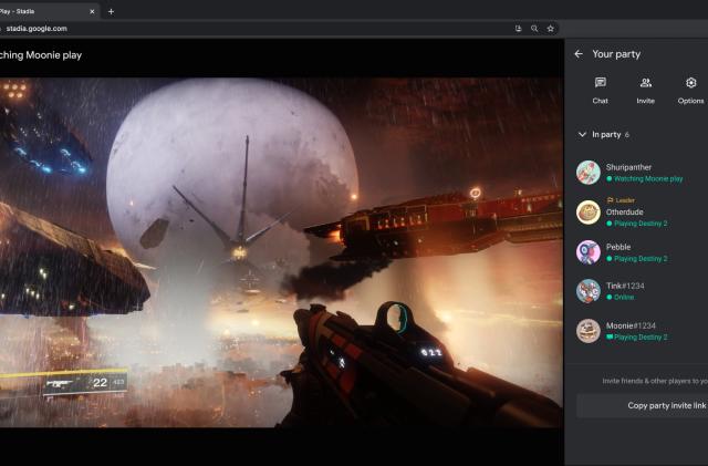 Google Stadia's Party Stream feature