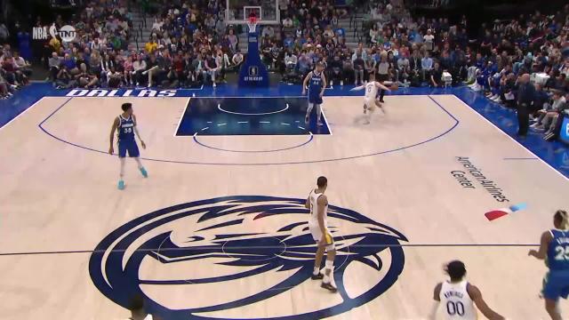 Jordan Poole with a dunk vs the Dallas Mavericks