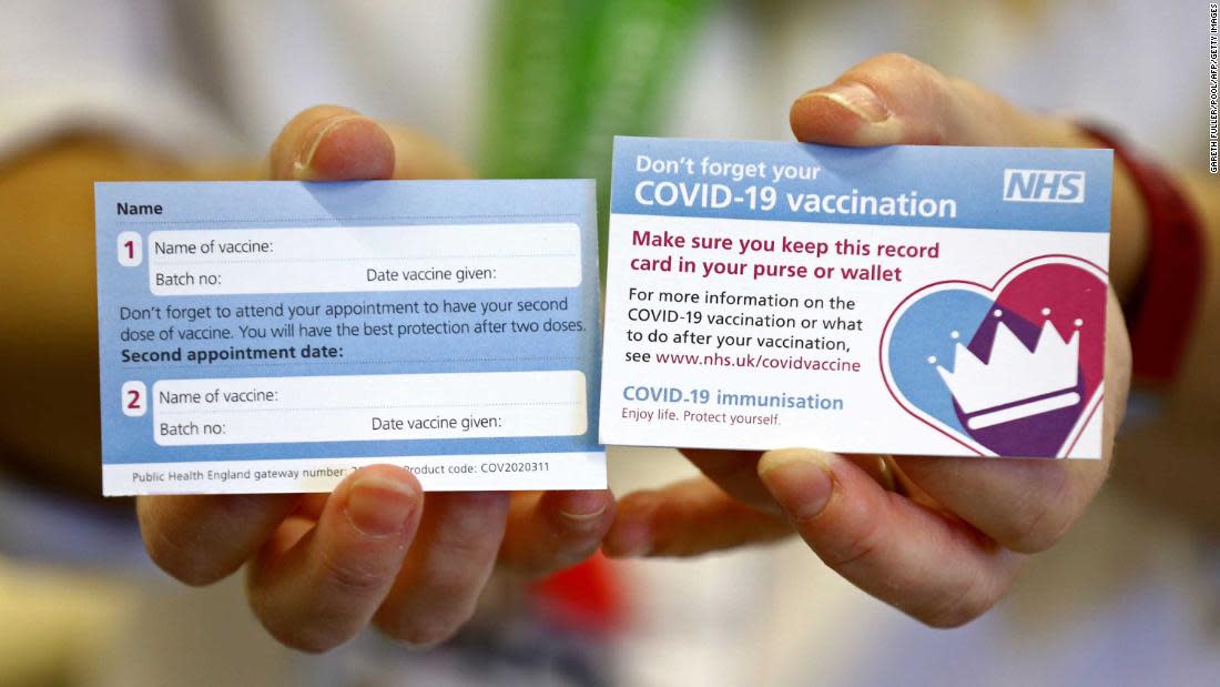 this is what the uks covid 19 vaccination cards will look