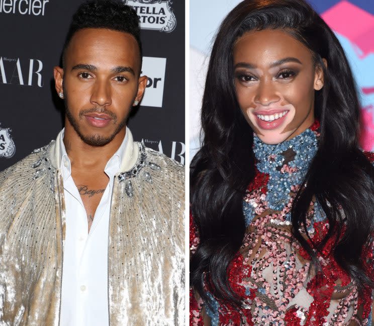 Lewis Hamilton has recorded a song with model girlfriend Winnie Harlow