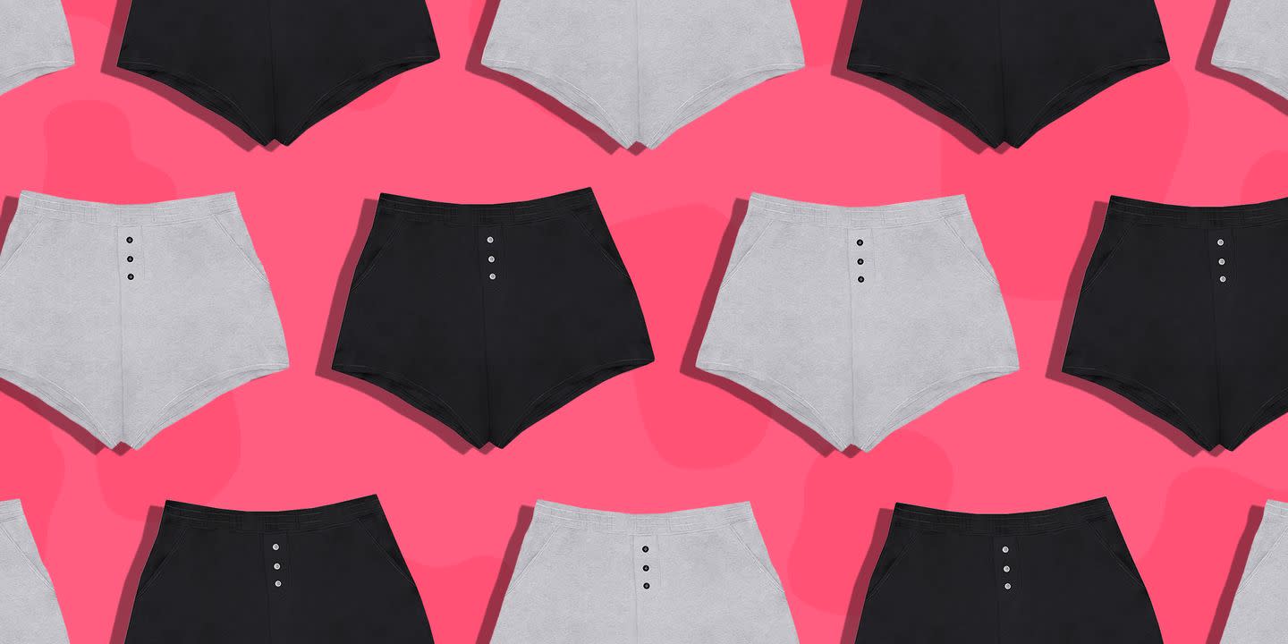 Couples Nude Beach Tampon - Thinx New Sleep Shorts Are Cute, Comfy, and Can Hold Up to Four Tampons'  Worth of Your Flow Without Leaking