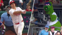 HEADS UP PHANATIC! J.T. Realmuto sends one over the fence for the lead!
