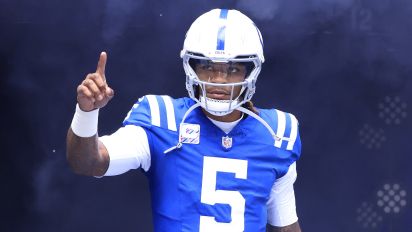 Getty Images - INDIANAPOLIS, INDIANA - OCTOBER 08: Anthony Richardson #5 of the Indianapolis Colts takes the field before the game against the Tennessee Titans at Lucas Oil Stadium on October 08, 2023 in Indianapolis, Indiana. (Photo by Justin Casterline/Getty Images)