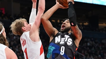 Nets snap six-game losing streak with 96-88 win over Raptors