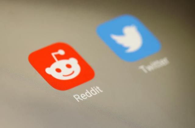 Reddit and Twitter app icons are seen in this illustration taken November 7, 2022. REUTERS/Dado Ruvic/Illustration