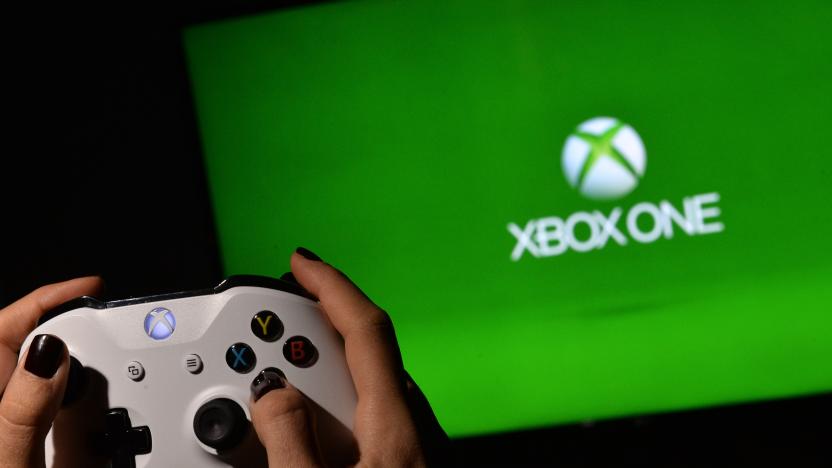 MERSIN, TURKEY - DECEMBER 11: Controller Gamepad of Xbox Gaming Console is seen with XBox One logo in back of it, in Mersin, Turkey on December 11, 2019.
 (Photo by Sezgin Pancar/Anadolu Agency/Getty Images)