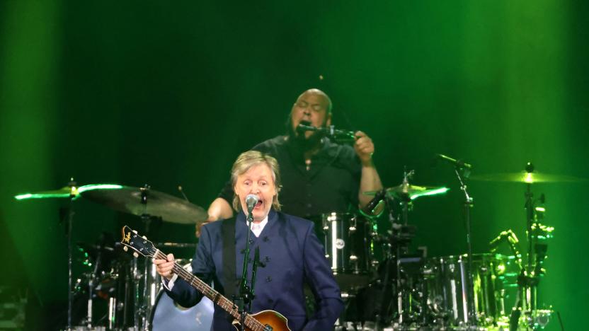 Musician Paul McCartney performs during his Got Back tour at SoFi Stadium in Inglewood, California, U.S., May 13, 2022. REUTERS/Mario Anzuoni