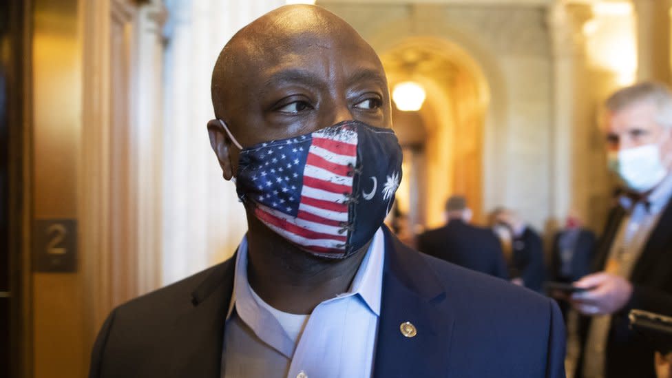 Tim Scott: Republican senator giving rebuttal speech to Biden