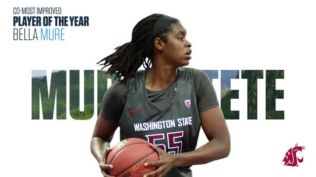 Washington State's Bella Murekatete named 2022 Pac-12 Women's Basketball Co-Most Improved Player of the Year