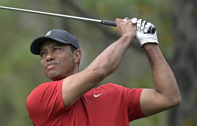 Nine months after accident, video shows Tiger Woods in training