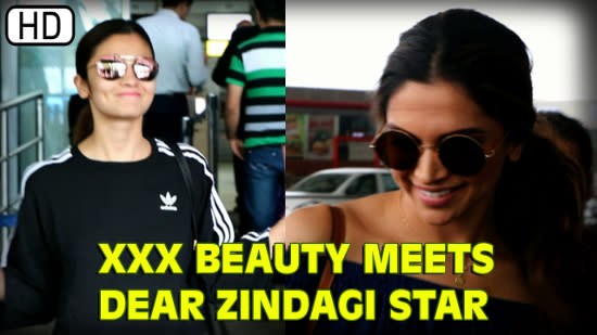 XXX Beauty Deepika Padukone Meets #DearZindagi Star Alia Bhatt