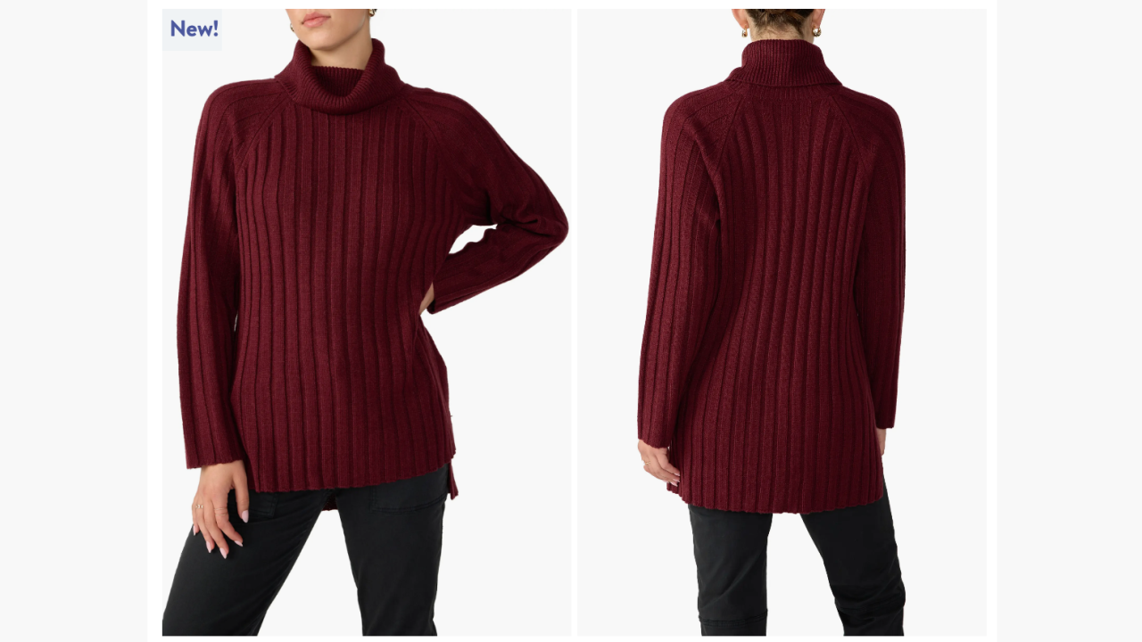 Fashion Look Featuring Caslon Turtleneck Sweaters and Sole