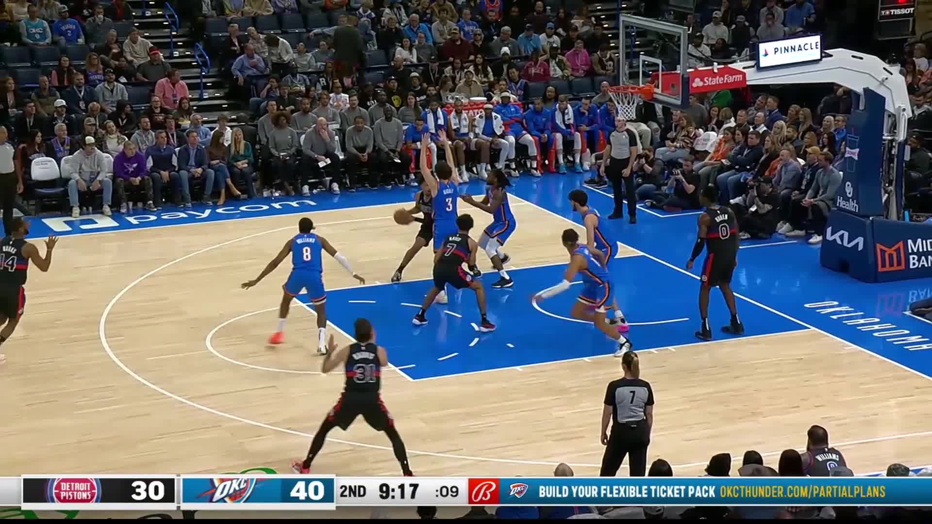 Thuner vs Pistons Game Highlights