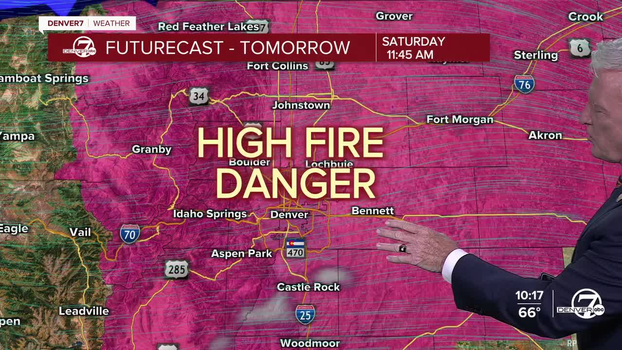 Denver weather: Critical fire weather conditions a concern in Colorado Saturday