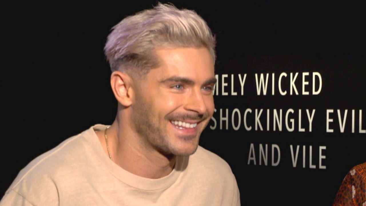 Zac Efron Explains His Platinum Blonde Hair And Not Quite Brad