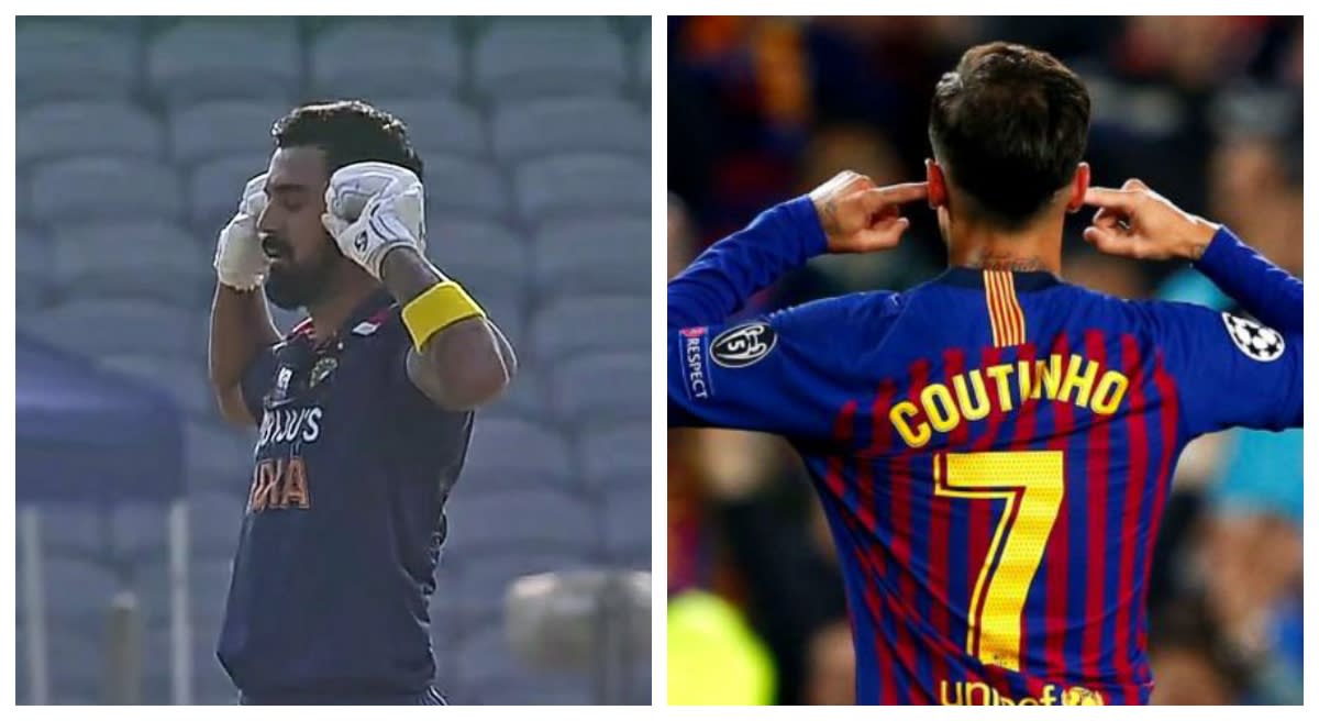 Kl Rahul Replicates Philippe Coutinho Celebration After Scoring A Century During Ind Vs Eng 2nd Odi Did Indian Wicketkeeper Take A Subtle Dig At Critics