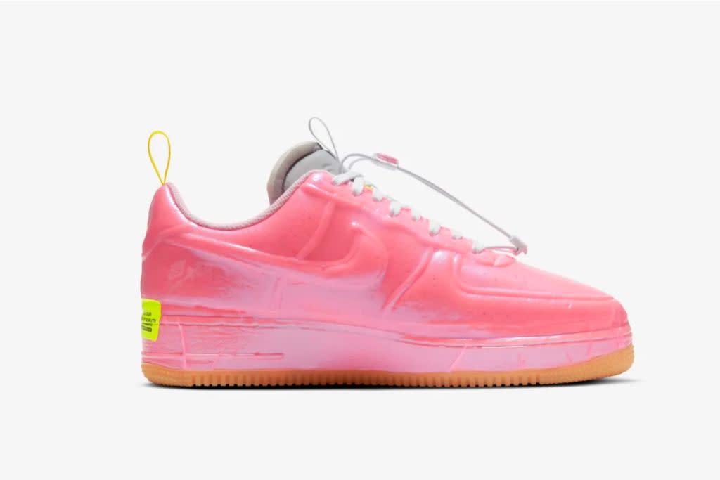 pink check air force ones