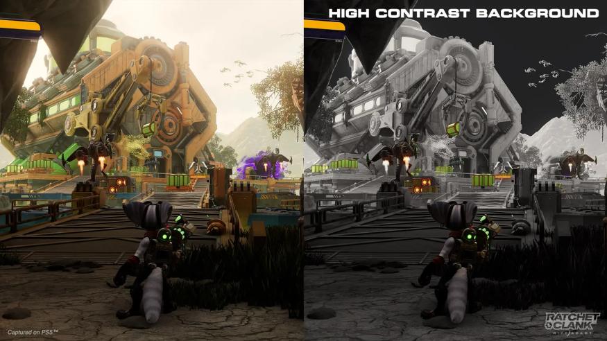 Ratchet & Clank: Rift Apart high-contrast settings