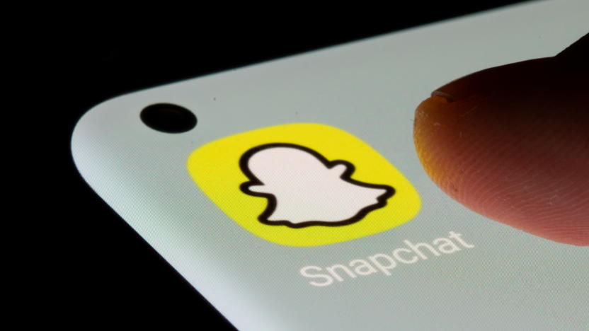 Snapchat app is seen on a smartphone in this illustration taken, July 13, 2021. REUTERS/Dado Ruvic/Illustration