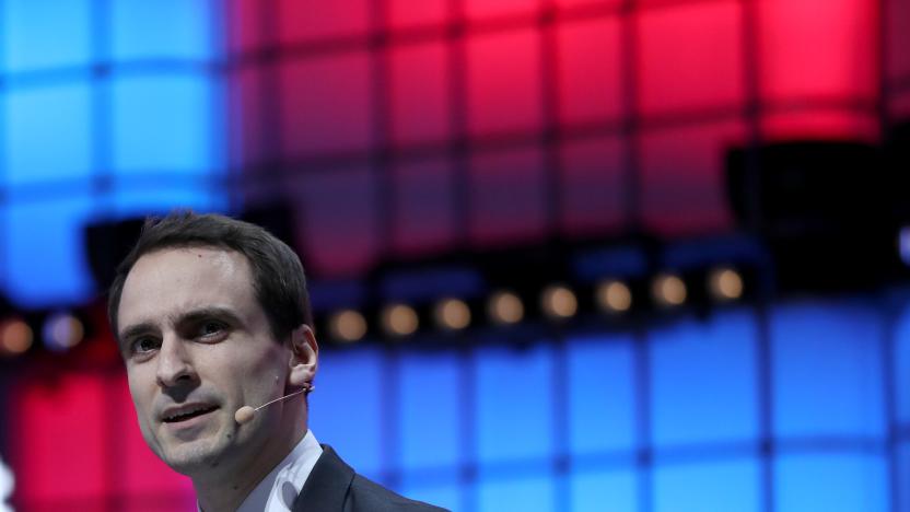 The White Houses Chief Technology Officer of the United States Michael Kratsios delivers a speech during the annual Web Summit technology conference in Lisbon, Portugal on November 7, 2019. (Photo by Pedro Fiúza/NurPhoto via Getty Images)