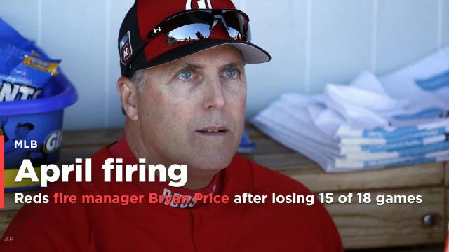 Cincinnati Reds fire manager Bryan Price after losing 15 of first 18 games