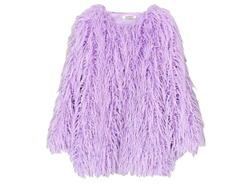 You guys, this fuzzy purple jacket looks just like the “Lavender Haze ...
