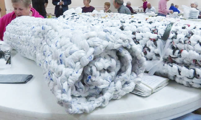 Incredible Uplifting Use For Old Plastic Bags Sleeping Mats For