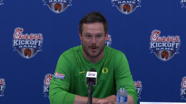 VIDEO: Oregon coach Dan Lanning reflects on loss to Georgia