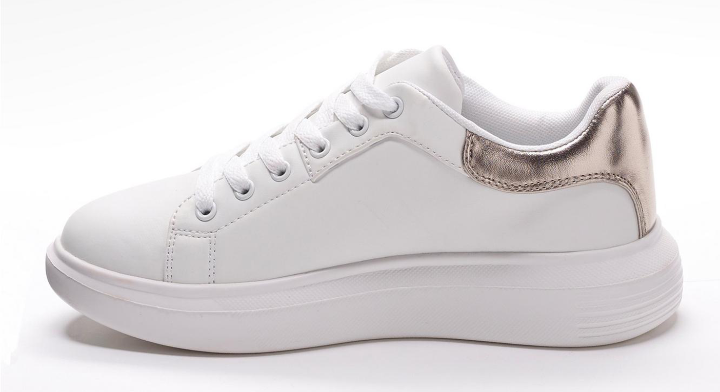 white alexander mcqueen style trainers