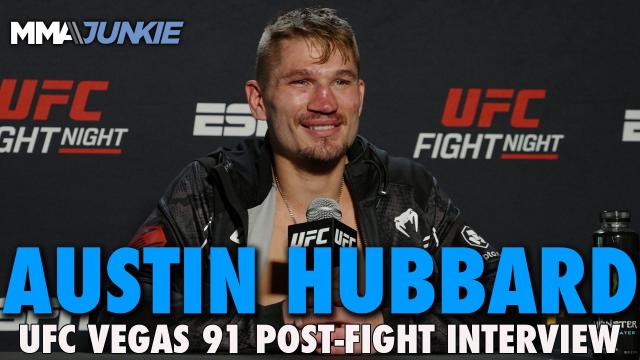 Austin Hubbard admits he was ‘super nervous, stressed out’ before UFC on ESPN 55 win