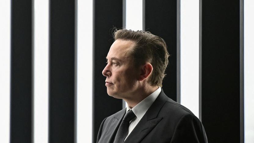 Elon Musk attends the opening ceremony of the new Tesla Gigafactory for electric cars in Gruenheide, Germany, March 22, 2022. Patrick Pleul/Pool via REUTERS