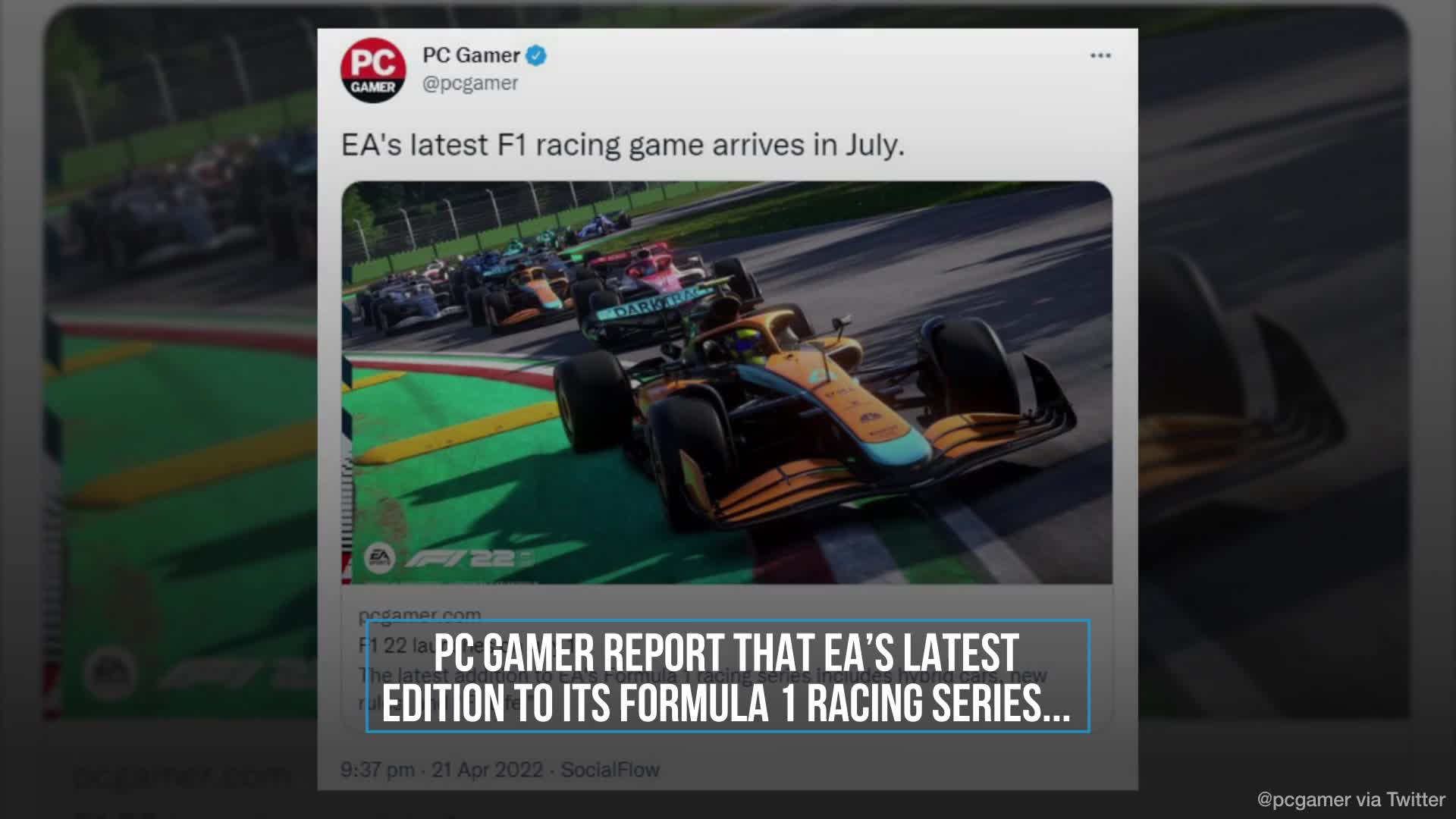 F1 22 will launch 1 July