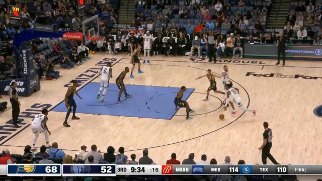 Xavier Tillman with a dunk vs the Indiana Pacers