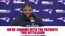 Mike Onwenu on re-signing with the Patriots