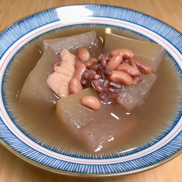 冬瓜花豆素湯