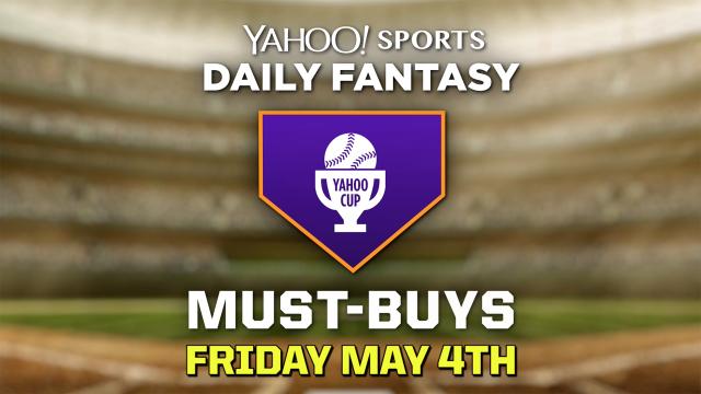 Top daily fantasy baseball picks for May 4th